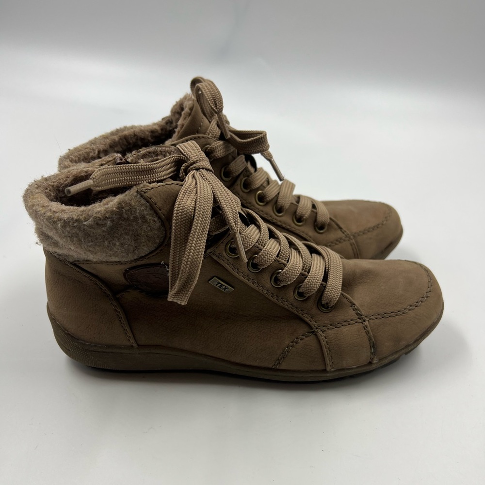 Taxi Ankle Boot Brown With Laces Size 38 Size 7.5
